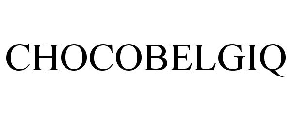 Trademark Logo CHOCOBELGIQ