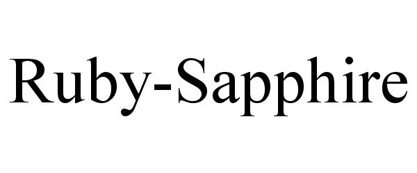 Trademark Logo RUBY-SAPPHIRE