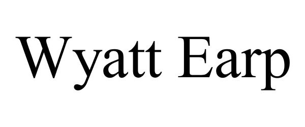 Trademark Logo WYATT EARP
