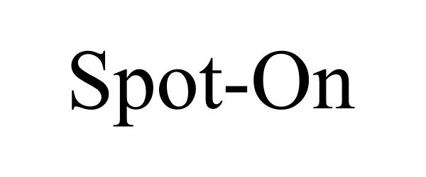 Trademark Logo SPOT-ON