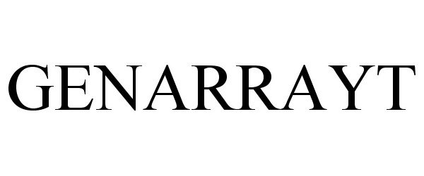 Trademark Logo GENARRAYT