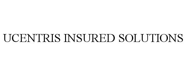 Trademark Logo UCENTRIS INSURED SOLUTIONS