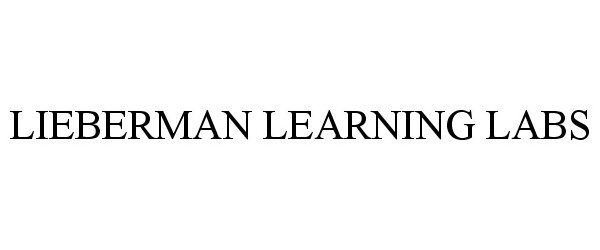  LIEBERMAN LEARNING LABS