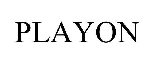 Trademark Logo PLAYON