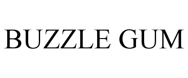Trademark Logo BUZZLE GUM