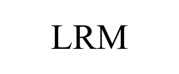 Trademark Logo LRM