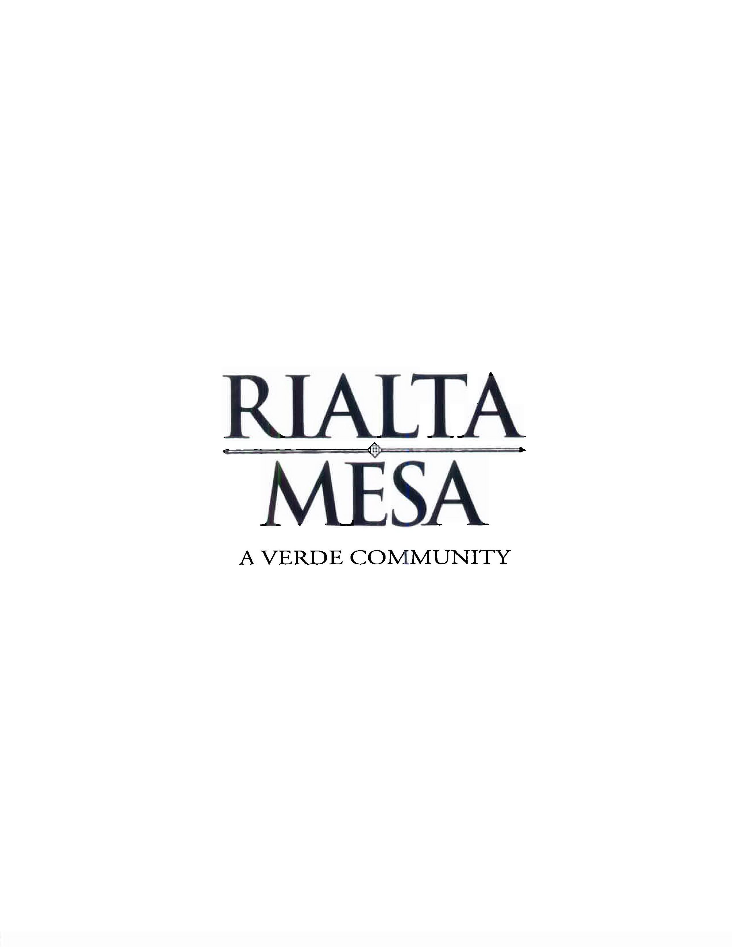 Trademark Logo RIALTA MESA A VERDE COMMUNITY