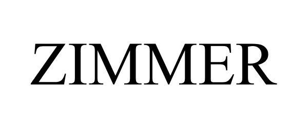 Trademark Logo ZIMMER