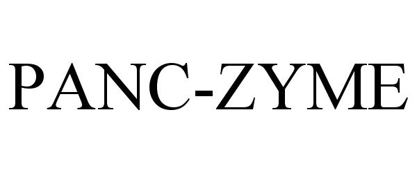 Trademark Logo PANC-ZYME