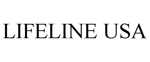 Trademark Logo LIFELINE USA