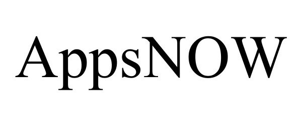 Trademark Logo APPSNOW