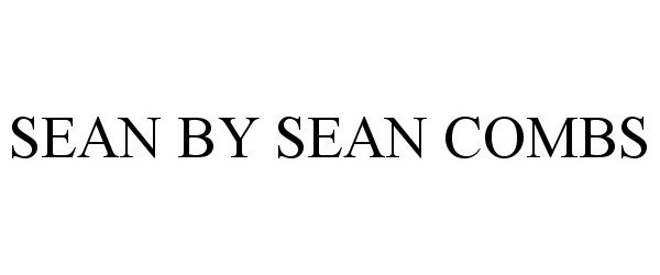Trademark Logo SEAN BY SEAN COMBS
