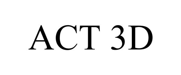 Trademark Logo ACT 3D