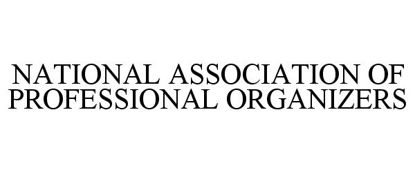  NATIONAL ASSOCIATION OF PROFESSIONAL ORGANIZERS