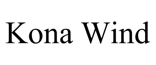 Trademark Logo KONA WIND