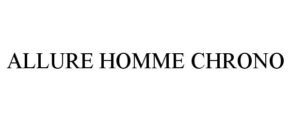 Trademark Logo ALLURE HOMME CHRONO