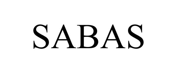 Trademark Logo SABAS