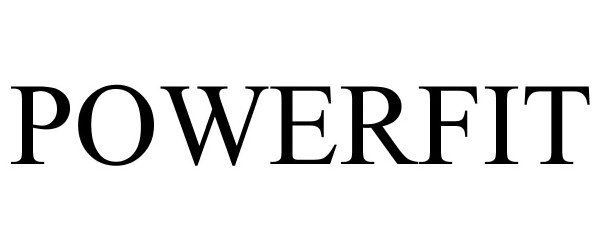 Trademark Logo POWERFIT