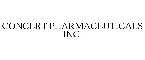  CONCERT PHARMACEUTICALS INC.