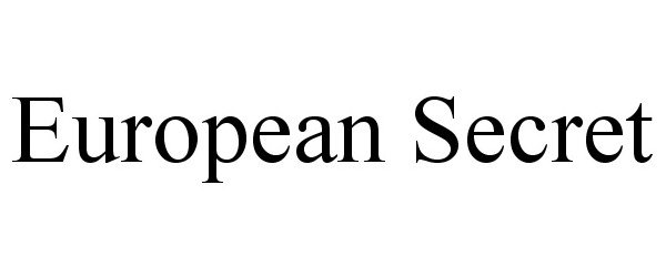 Trademark Logo EUROPEAN SECRET