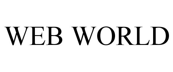 Trademark Logo WEB WORLD