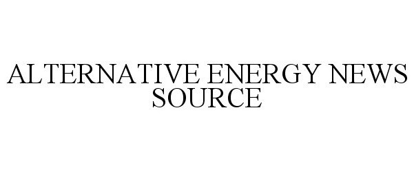  ALTERNATIVE ENERGY NEWS SOURCE