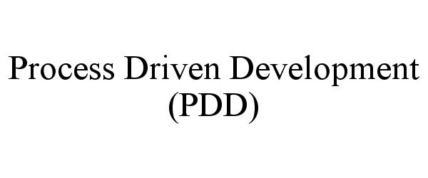 Trademark Logo PROCESS DRIVEN DEVELOPMENT (PDD)
