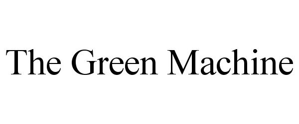 Trademark Logo THE GREEN MACHINE