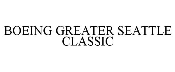  BOEING GREATER SEATTLE CLASSIC