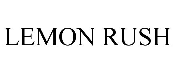 Trademark Logo LEMON RUSH