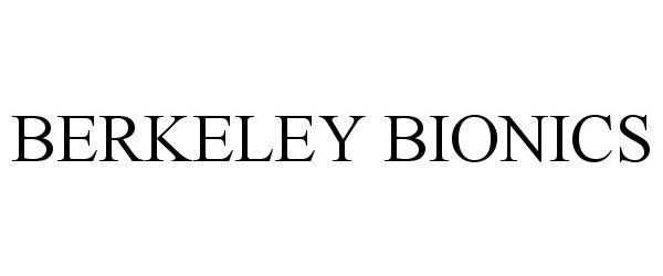 Trademark Logo BERKELEY BIONICS