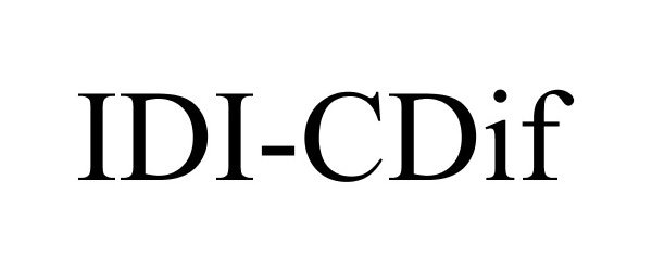 Trademark Logo IDI-CDIF