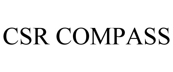 Trademark Logo CSR COMPASS