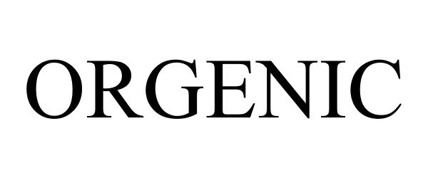 Trademark Logo ORGENIC