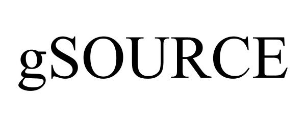 Trademark Logo GSOURCE