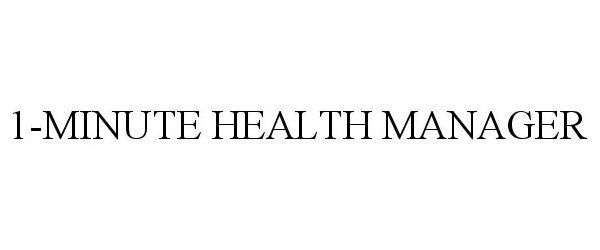  1-MINUTE HEALTH MANAGER