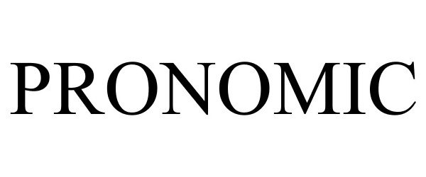 Trademark Logo PRONOMIC