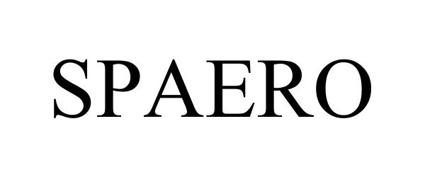 Trademark Logo SPAERO