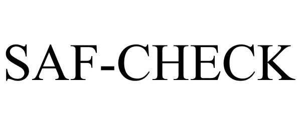 Trademark Logo SAF-CHECK