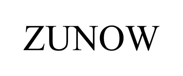 Trademark Logo ZUNOW