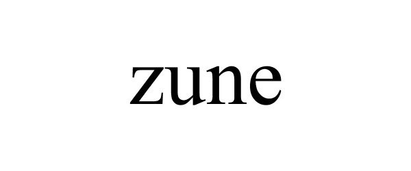 Trademark Logo ZUNE