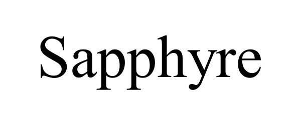 Trademark Logo SAPPHYRE