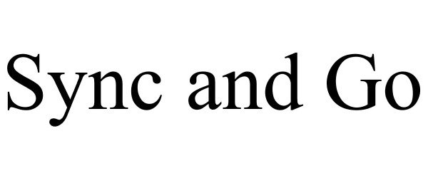 Trademark Logo SYNC AND GO