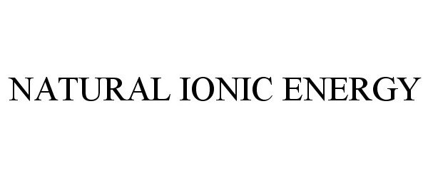 NATURAL IONIC ENERGY