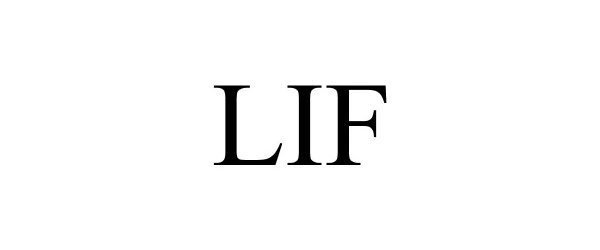 Trademark Logo LIF