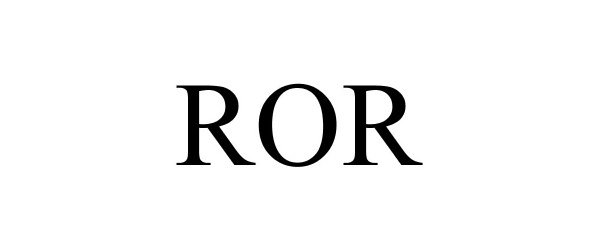 Trademark Logo ROR