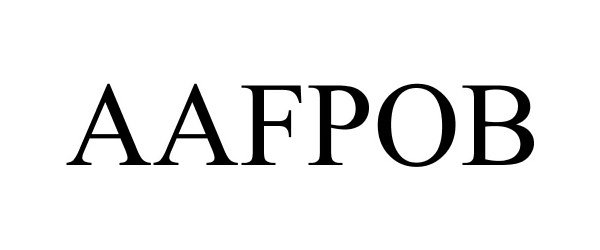 Trademark Logo AAFPOB
