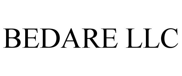 Trademark Logo BEDARE LLC