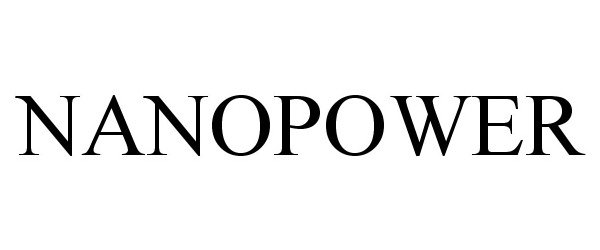 Trademark Logo NANOPOWER