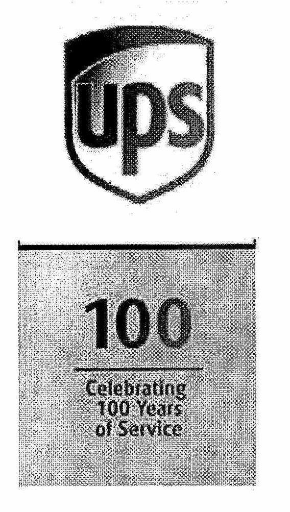  UPS 100 CELEBRATING 100 YEARS OF SERVICE